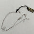 Bracciale oro 18k bianco ciondolo farfalla 19 cm 4.50 gr | Gioiellitosti.it