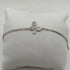 Bracciale oro 18k bianco ciondolo farfalla 19 cm 4.50 gr | Gioiellitosti.it