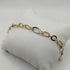 Bracciale oro 18k catena maglia bicolore 18 cm 3.0 gr | Gioiellitosti.it