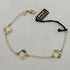 Bracciale oro 18k ciondoli diamantato 19 cm 3.0 gr | Gioiellitosti.it