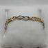 Bracciale oro 18k maglia intrecciata bicolore 20 cm 4.70 gr | Gioielli Tosti