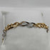 Bracciale oro 18k maglia intrecciata bicolore 20 cm 4.70 gr | Gioielli Tosti