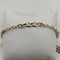 Bracciale oro 18k maglia ovale lucida bicolore 18 cm 4.0 gr | Gioiellitosti.it