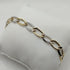 Bracciale oro 18k maglia ovale lucida bicolore 21 cm 4.80 gr | Gioielli Tosti