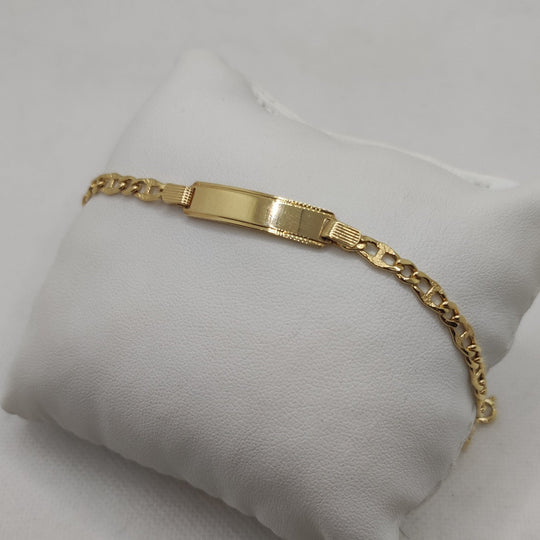 Bracciale Oro 18k Piastra e maglia a catena 20 cm 5.40 gr | Gioiellitosti.it — Vista dettaglio prodotto originale