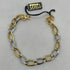 Bracciale oro maglia intrecciata bicolore 21 cm 4.90 gr | Gioielli Tosti