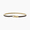 Bracciale tennis Mabina 533658-S Zirconi neri Argento placcato Oro | Gioielli Tosti