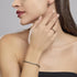 Bracciale tennis Mabina 533658-S Zirconi neri Argento placcato Oro | Gioielli Tosti