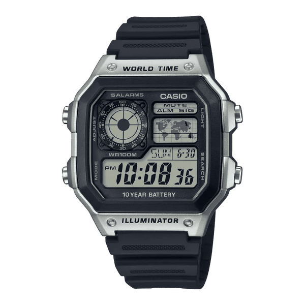 Casio AE-1200WH-1CVEF World Time Orologio Digitale | Gioielli Tosti