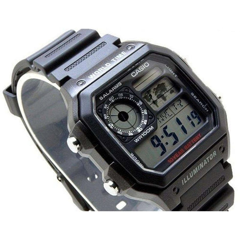 Casio AE-1200WH-1CVEF World Time Orologio Digitale | Gioielli Tosti