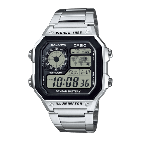 Casio AE-1200WHD-1AVEF World Time Orologio Digitale | Gioielli Tosti