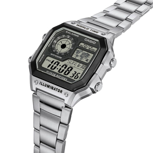 Casio AE-1200WHD-1AVEF World Time Orologio Digitale | Gioielli Tosti