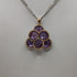 Ciondolo con ametista e diamanti oro 18k | Gioiellitosti.it