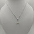 Ciondolo con perla oro bianco e diamanti con collana | Gioiellitosti.it