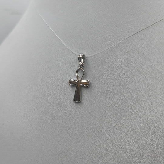 Ciondolo Croce Ankh Oro 18 kt Bianco 2.00 gr | Gioielli Tosti — Vista dettaglio prodotto originale