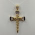 Ciondolo Croce con zirconi oro 18k 7,0 gr | Gioiellitosti.it
