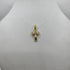 Ciondolo Croce oro 18 kt Bicolore con Diamante 2.90 gr | Gioielli Tosti