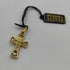 Ciondolo Croce oro 18 kt Bicolore con Diamante 2.90 gr | Gioielli Tosti