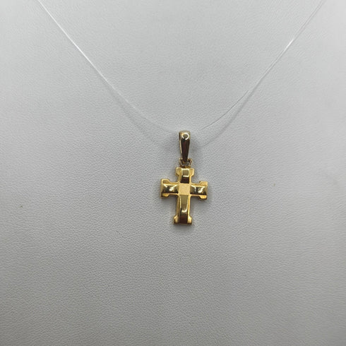 Ciondolo Croce oro 18 kt Classica 1.40 gr | Gioielli Tosti