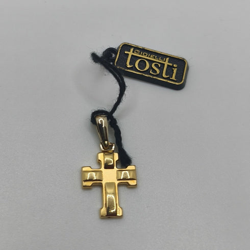 Ciondolo Croce oro 18 kt Classica 1.40 gr | Gioielli Tosti