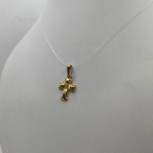 Ciondolo Croce oro 18 kt Classica 1.40 gr | Gioielli Tosti