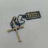 Ciondolo Croce oro 18 kt con Zirconi 2.00 gr | Gioielli Tosti