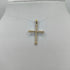 Ciondolo Croce oro 18 kt con Zirconi 2.00 gr | Gioielli Tosti