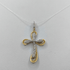 Ciondolo Croce oro 18 kt Finitura diamantata 2.20 gr | Gioielli Tosti