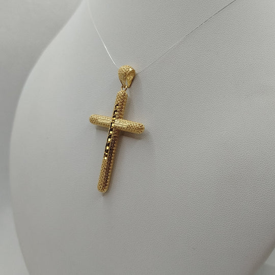 Ciondolo Croce Oro 18k Donna 6x3cm 3,40 gr | Gioiellitosti.it — Vista dettaglio prodotto originale