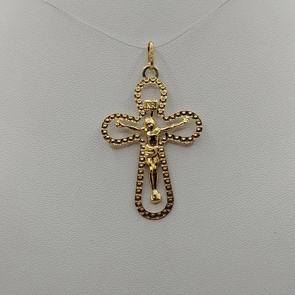 Ciondolo Crocifisso oro giallo 1.90 gr | Gioiellitosti.it