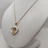 Ciondolo in madreperla bianca e diamanti con collana oro 18k | Gioiellitosti.it