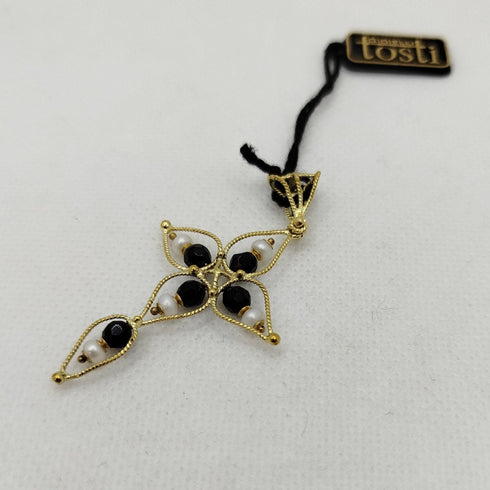 Ciondolo Onice Nero e Oro 18K 2,70 gr | Gioiellitosti.it