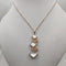 Ciondolo oro madreperla e diamanti con collana | Gioiellitosti.it