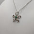 Ciondolo Smeraldi e Diamanti e collana oro 18k bianco | Gioiellitosti.it