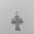 Ciondolo Tao Croce Oro 18k Bianco con Zirconi 4,00 gr | Gioielli Tosti