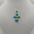 Ciondolo Turchese e Oro Giallo 18k 5.10 gr | Gioiellitosti.it