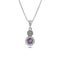 Collana Argento 925 Maschera Zircone Viola Michele Affidato CL-PH-000008 | Gioielli Tosti