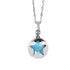 Collana argento con ciondolo stella e pietre colorate Boccadamo GR663 | Gioiellitosti.it