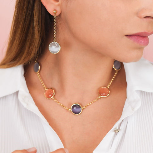 Collana Boccadamo XGR740DF Cristalli Colorati | Gioielli Tosti