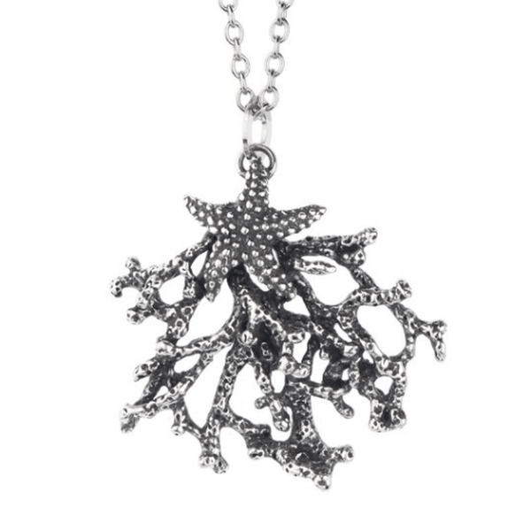 Collana Ciondolo argento Corallo SUALI' 2150/45 collezione mare | Gioiellitosti.it