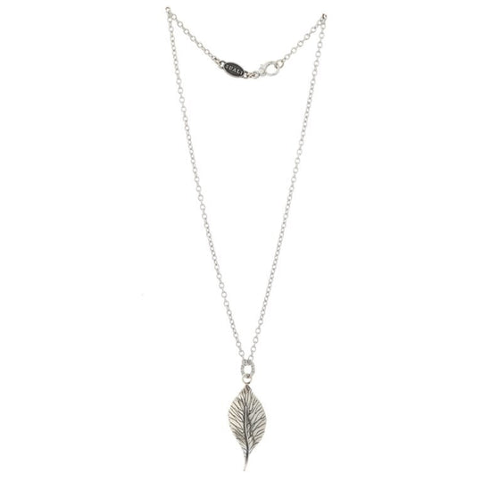 Collana Ciondolo argento Foglia SUALI' BM2389/45 Naturalis | Gioiellitosti.it