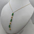 Collana con pendente oro pietre avventurina 45 cm 3.8 gr | Gioiellitosti.it