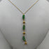 Collana con pendente oro pietre avventurina 45 cm 3.8 gr | Gioiellitosti.it