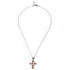 Collana Croce Argento 925 Zirconi Rossi Michele Affidato CL-TY-000586 | Gioielli Tosti