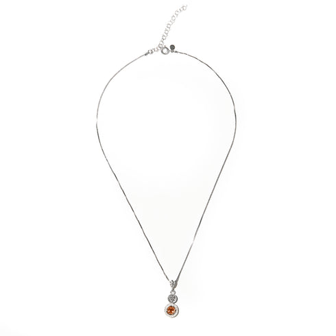 Collana Argento 925 Maschera Zircone Rosso Michele Affidato CL-PH-000011