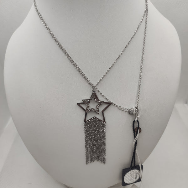 Collana lunga Liu Jo LJ1203 ciondolo stella con cristalli | Gioiellitosti.it