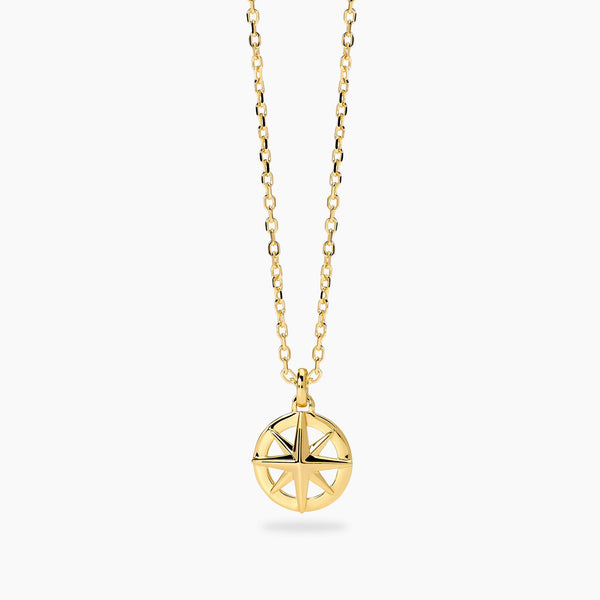 Collana Mabina 553873 Argento 925 Dorato Rosa dei Venti JOURNEY | Gioielli Tosti