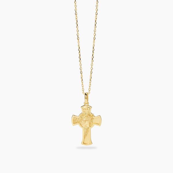Collana Mabina 553879 Argento 925 Oro 18K Croce SACRUM Uomo | Gioielli Tosti