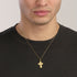 Collana Mabina 553881 Argento 925 Oro 18K Crocifisso CREDO Uomo | Gioielli Tosti