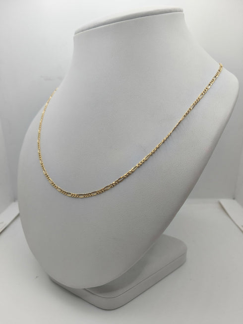 Collana oro 18k catena Groumette alternata unisex 3.70 gr | Gioielli Tosti